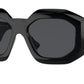 Versace VE4424U Irregular Sunglasses  GB1/87-Black 56-145-18 - Color Map Black
