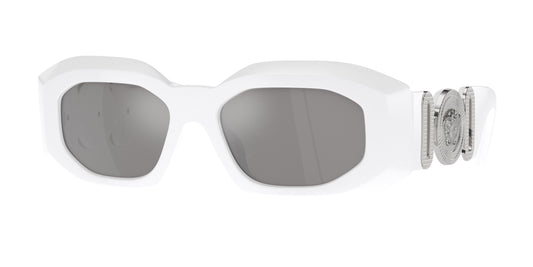 Versace VE4425U Irregular Sunglasses  314/6G-White 54-145-18 - Color Map White