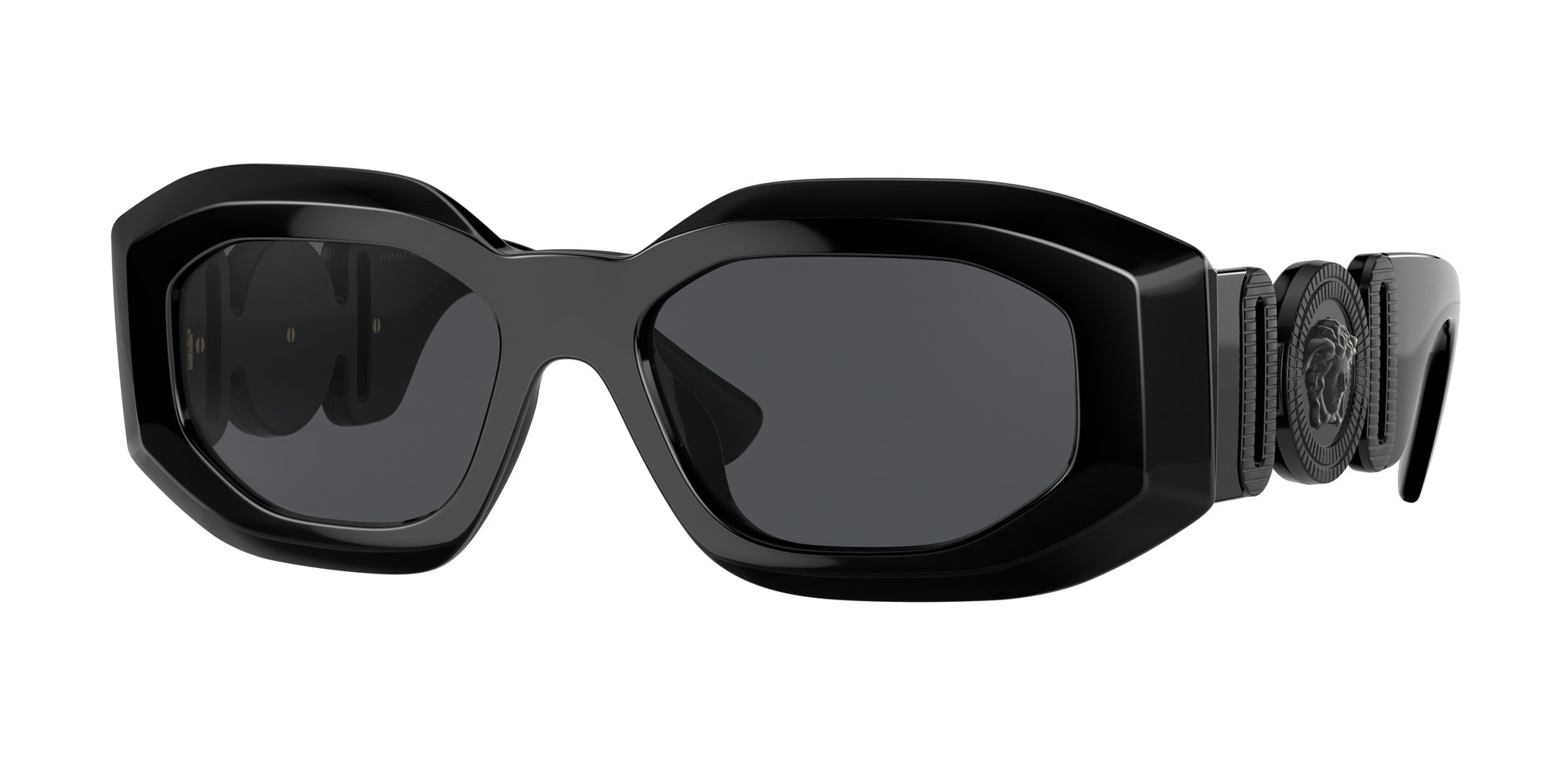 Versace VE4425U Irregular Sunglasses  536087-Black 54-145-18 - Color Map Black