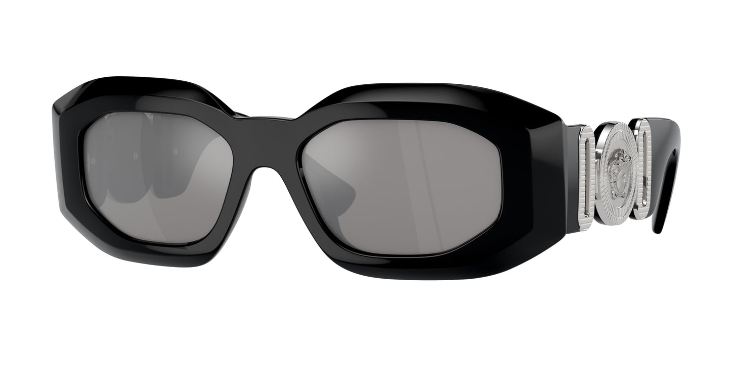 Versace VE4425U Irregular Sunglasses  54226G-Black 54-145-18 - Color Map Black