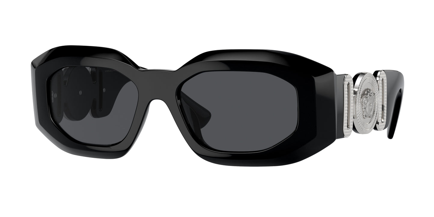 Versace VE4425U Irregular Sunglasses  542287-Black 54-145-18 - Color Map Black
