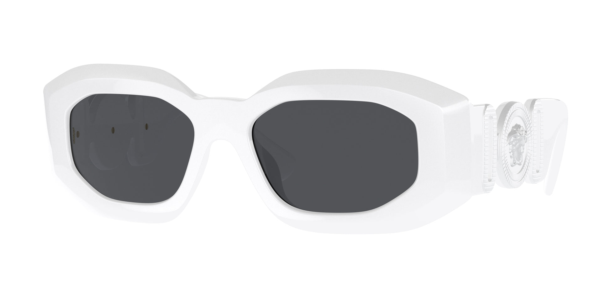 Versace VE4425U Irregular Sunglasses  543887-White 54-145-18 - Color Map White
