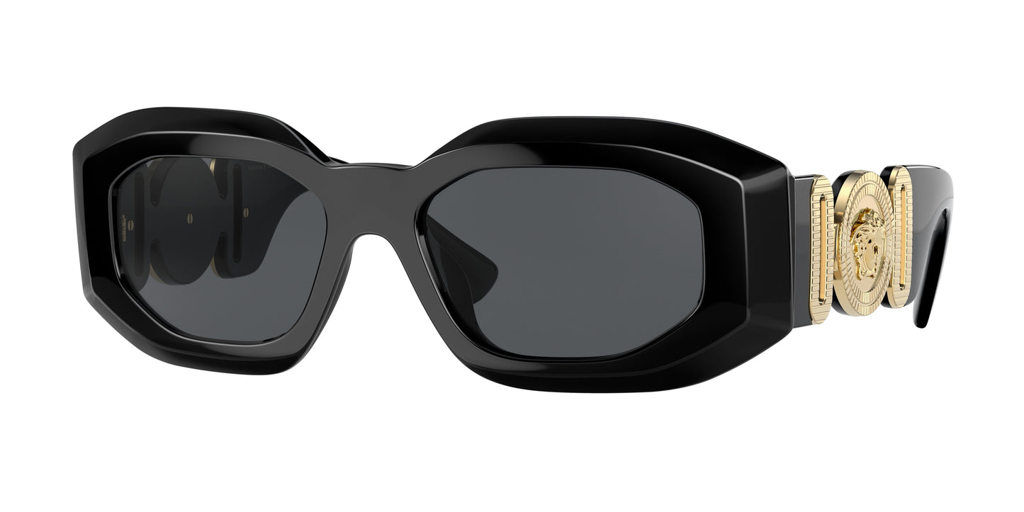 Versace VE4425U Irregular Sunglasses  GB1/87-Black 54-145-18 - Color Map Black