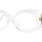 Versace VE4426BU Oval Sunglasses  148/1W-Crystal 54-145-18 - Color Map White