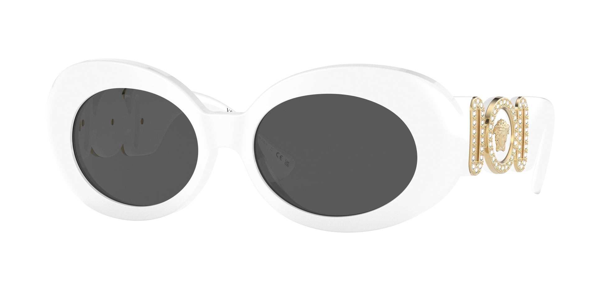 Versace VE4426BU Oval Sunglasses  314/87-White 54-145-18 - Color Map White