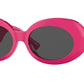 Versace VE4426BU Oval Sunglasses  536787-Fuchsia 54-145-18 - Color Map Violet