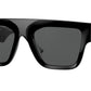 Versace VE4430U Rectangle Sunglasses  GB1/87-Black 53-140-20 - Color Map Black