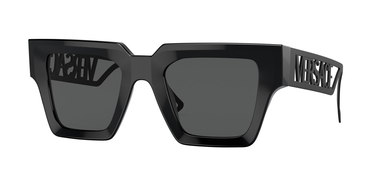 Versace VE4431 Square Sunglasses  538087-Black 50-145-22 - Color Map Black