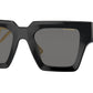 Versace VE4431 Square Sunglasses  GB1/81-Black 50-145-22 - Color Map Black