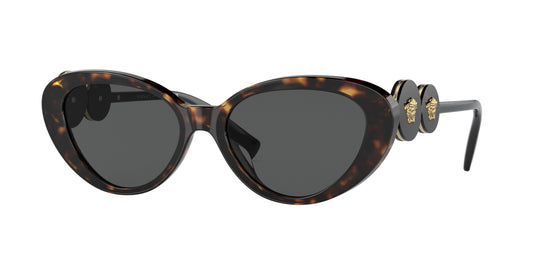 Versace VE4433U Cat Eye Sunglasses  108/87-Havana 54-145-17 - Color Map Tortoise