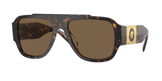 Versace VE4436U Pillow Sunglasses  108/73-Havana 57-140-18 - Color Map Tortoise