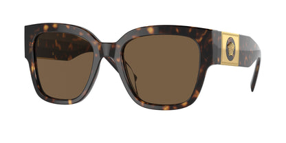 Versace VE4437U Pillow Sunglasses  108/73-Havana 54-140-20 - Color Map Tortoise
