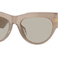 Versace VE4440U Irregular Sunglasses  5407/3-Opal Brown 56-145-19 - Color Map Brown