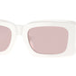 Versace VE4444U Rectangle Sunglasses  314/5-White 54-140-21 - Color Map White