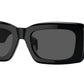 Versace VE4444U Rectangle Sunglasses  GB1/87-Black 54-140-21 - Color Map Black