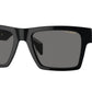 Versace VE4445 Rectangle Sunglasses  GB1/81-Black 54-145-19 - Color Map Black