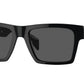 Versace VE4445 Rectangle Sunglasses  GB1/87-Black 54-145-19 - Color Map Black