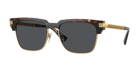Versace VE4447 Rectangle Sunglasses  108/87-Havana 55-145-17 - Color Map Tortoise