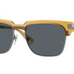 Versace VE4447 Rectangle Sunglasses  541280-Transparent Yellow 55-145-17 - Color Map Yellow