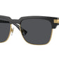 Versace VE4447 Rectangle Sunglasses  GB1/87-Black 55-145-17 - Color Map Black