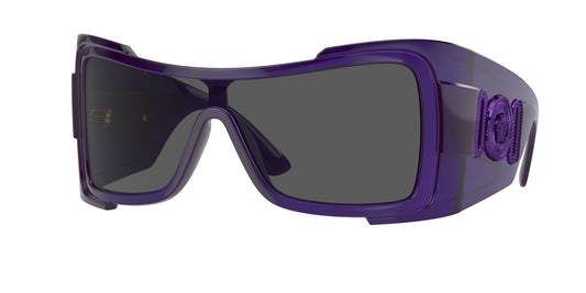 Versace VE4451 Irregular Sunglasses  541987-Transparent Purple 0-125-127 - Color Map Violet