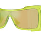 Versace VE4451 Irregular Sunglasses  54208N-Transparent Green 0-125-127 - Color Map Green