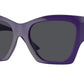 Versace VE4452 Irregular Sunglasses  541987-Transparent Purple 55-135-19 - Color Map Violet