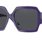 Versace VE4453 Square Sunglasses  541987-Transparent Purple 56-135-17 - Color Map Violet