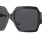 Versace VE4453 Square Sunglasses  GB1/87-Black 56-135-17 - Color Map Black