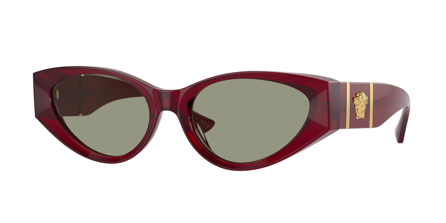 Versace VE4454 Cat Eye Sunglasses  5430/2-Bordeaux 55-140-18 - Color Map Red