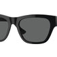 Versace VE4457F Square Sunglasses  GB1/87-Black 55-145-18 - Color Map Black
