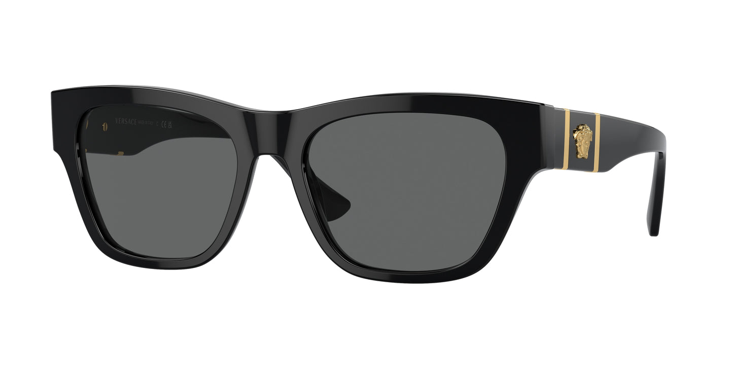 Versace VE4457 Square Sunglasses  GB1/87-Black 55-145-18 - Color Map Black