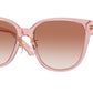 Versace VE4460D Square Sunglasses  543413-Peach Transparent 57-140-18 - Color Map Orange
