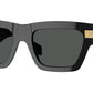 Versace VE4464 Rectangle Sunglasses  GB1/87-Black 55-145-20 - Color Map Black