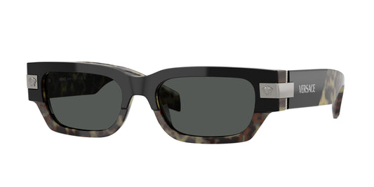 Versace VE4465 Rectangle Sunglasses  545687-Havana 53-145-18 - Color Map Tortoise