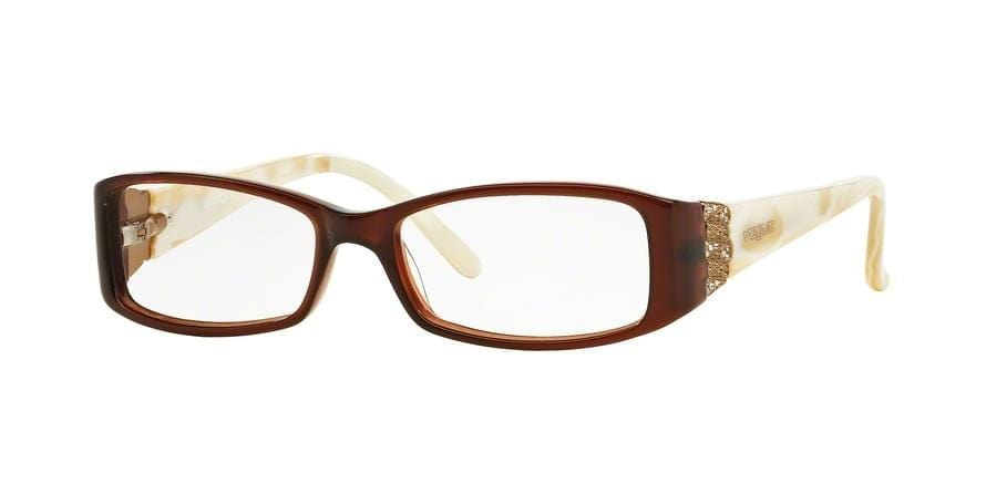 Vogue VO2595B Rectangle Eyeglasses  1665-BROWN 50-15-130 - Color Map brown