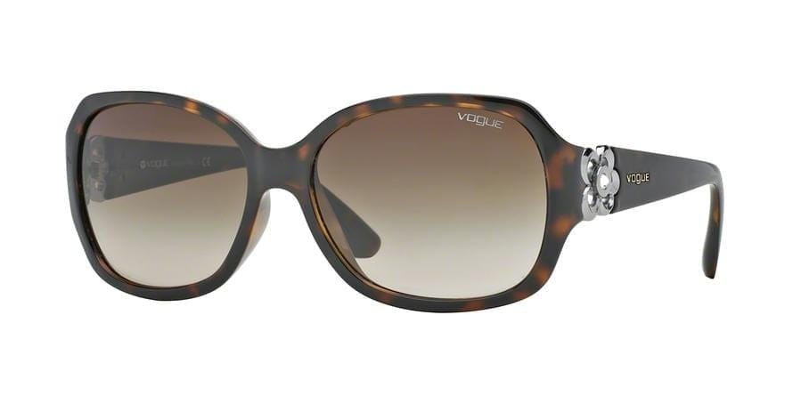 Vogue VO2778SB Square Sunglasses  W65613-DARK HAVANA 58-16-130 - Color Map havana