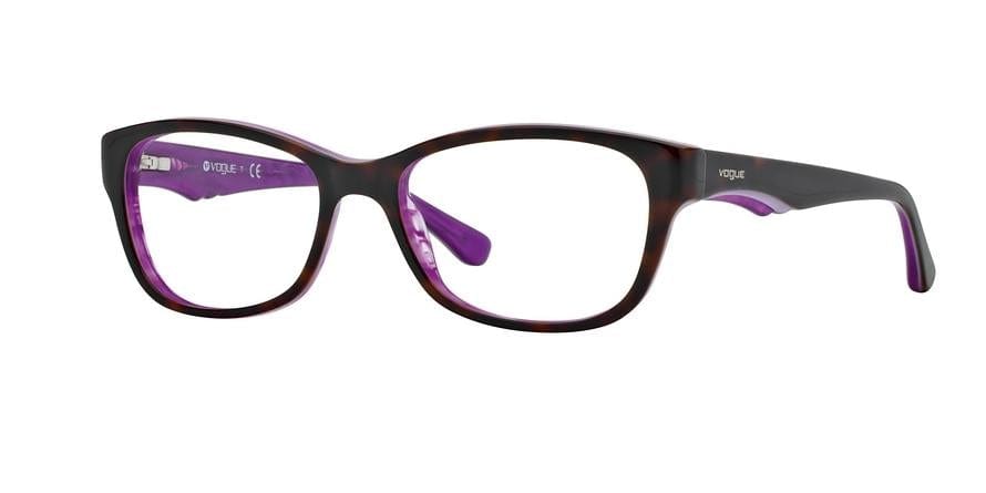Vogue VO2814 Square Eyeglasses  2019-TOP HAVANA/VIOLET PEARL 53-16-135 - Color Map havana