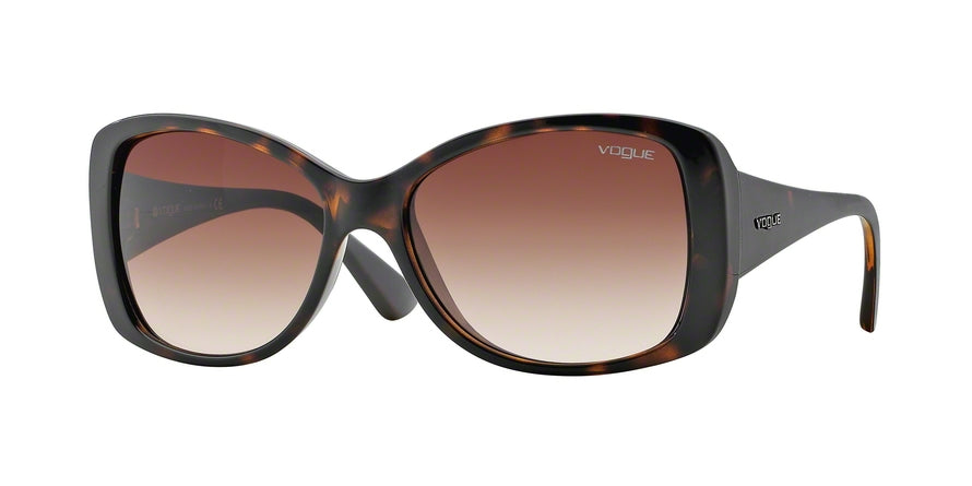 Vogue VO2843S Square Sunglasses  W65613-DARK HAVANA 56-16-135 - Color Map havana