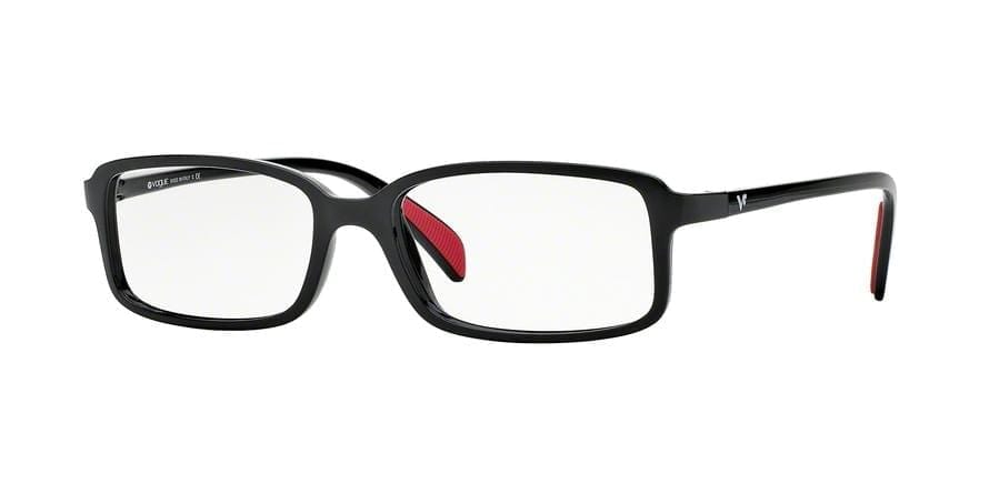 Vogue VO2893 Rectangle Eyeglasses  W44-BLACK 53-16-145 - Color Map black