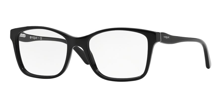 Vogue VO2907 Square Eyeglasses  W44-BLACK 54-18-140 - Color Map black
