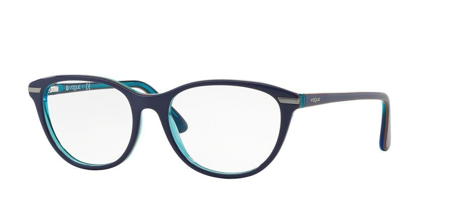 Vogue VO2937 Oval Eyeglasses  2278-BLUE/ORANGE/AZURE 51-17-140 - Color Map blue