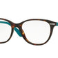Vogue VO2937 Oval Eyeglasses  2393-DARK HAVANA 51-17-140 - Color Map havana