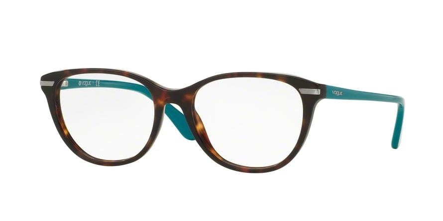 Vogue VO2937 Oval Eyeglasses  2393-DARK HAVANA 51-17-140 - Color Map havana