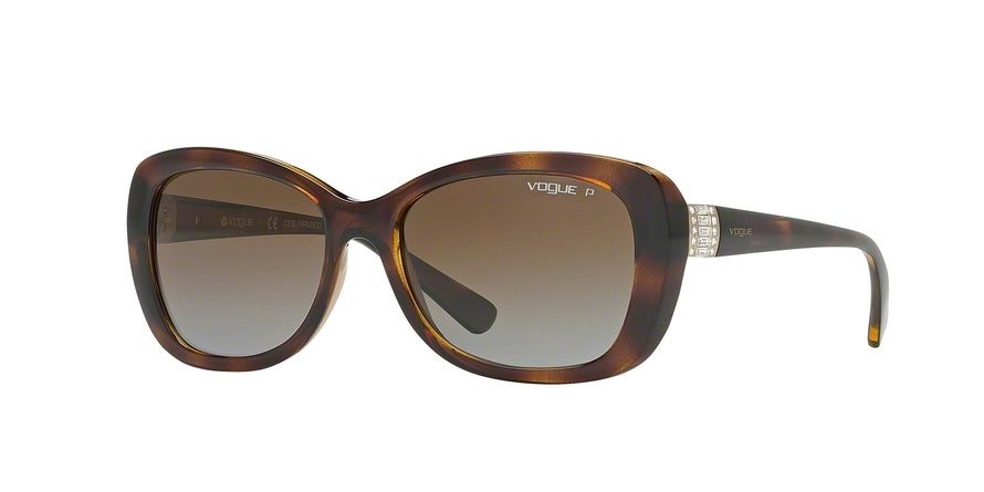 Vogue VO2943SB Butterfly Sunglasses  W656T5-DARK HAVANA 55-17-135 - Color Map havana