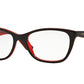 Vogue VO2961 Cat Eye Eyeglasses  2312-BROWN/ORANGE/RED TRANSPARENT 53-17-135 - Color Map brown