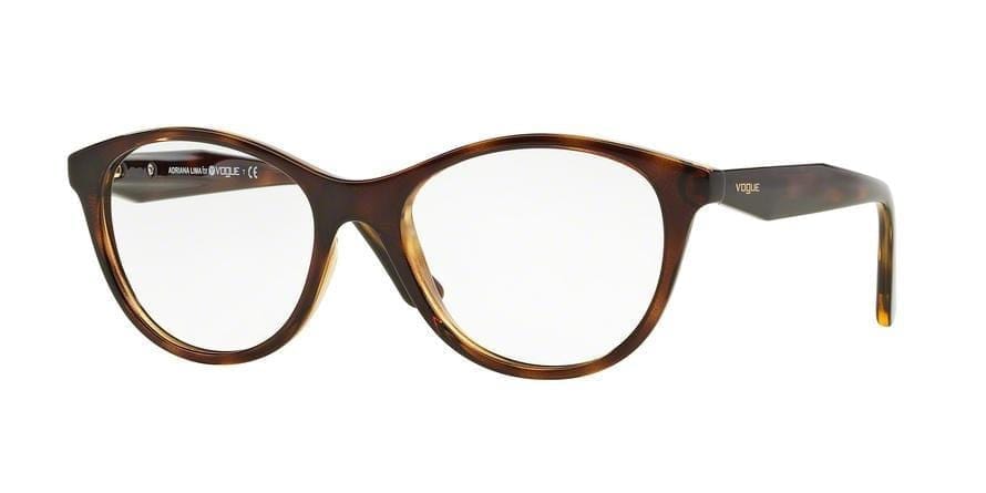 Vogue VO2988 Phantos Eyeglasses  W656-DRK HAVANA 51-17-135 - Color Map havana