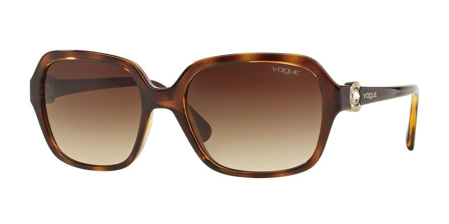 Vogue VO2994SB Square Sunglasses  W65613-DARK HAVANA 57-18-130 - Color Map havana