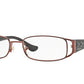 Vogue VO3910 Pillow Eyeglasses  811-BROWN 53-17-135 - Color Map brown