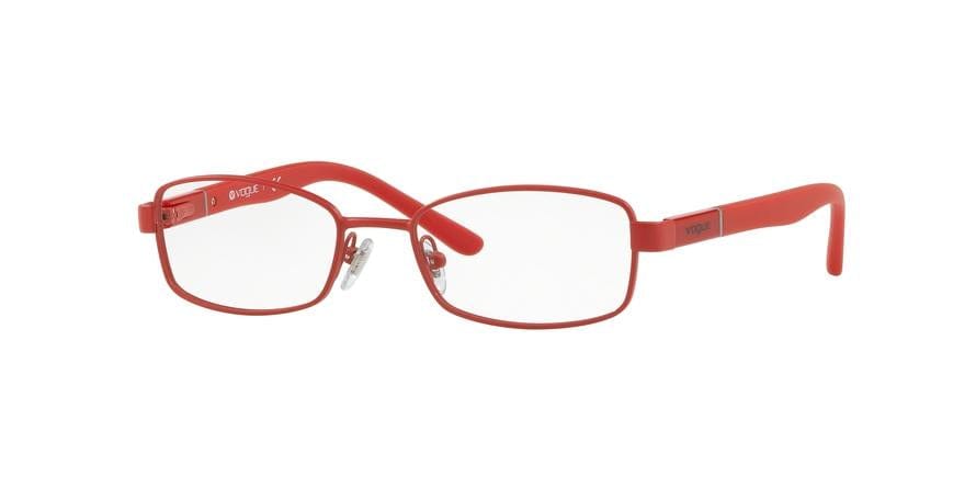 Vogue BABY 88 VO3926 Rectangle Eyeglasses  957S-MATTE METALLIZED RED 46-16-125 - Color Map red